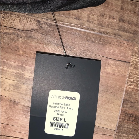 Kristina Satin Ruched Mini Dress - Picture 3 of 4